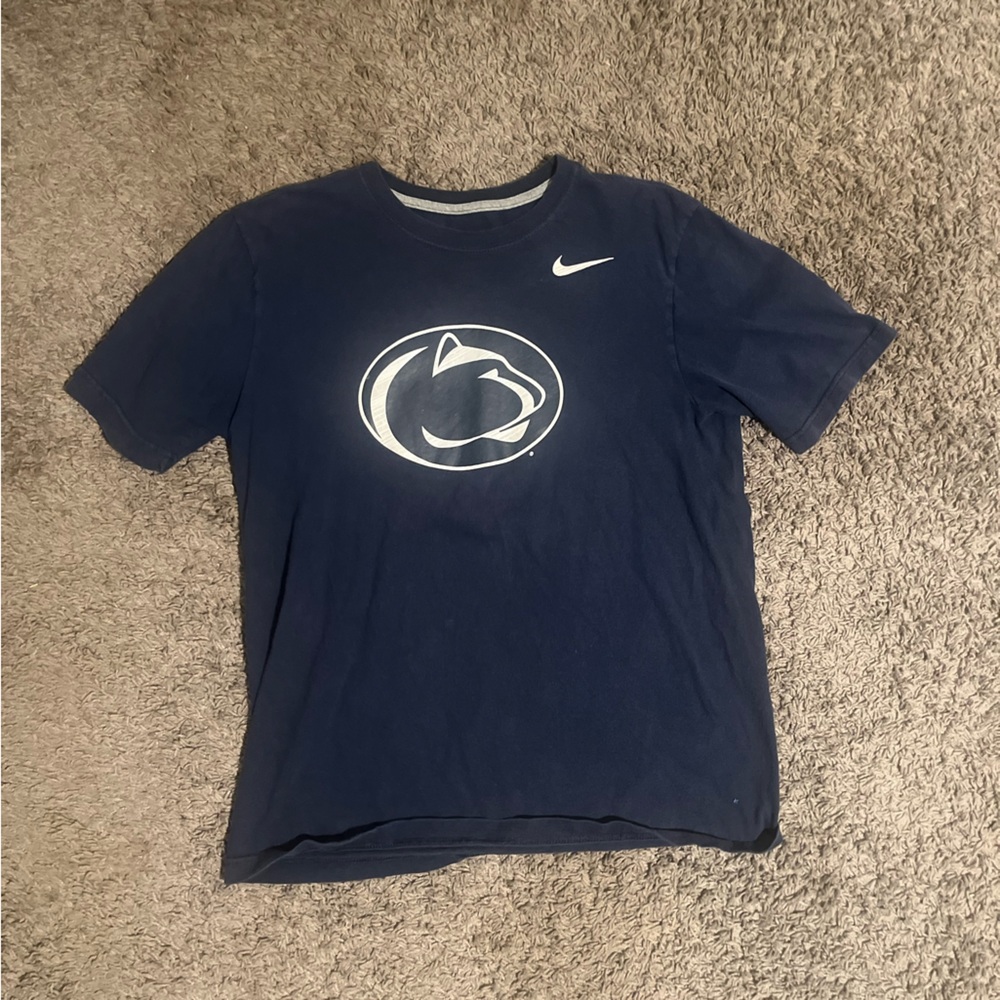 Nike Dark Blue Tee with White Logo